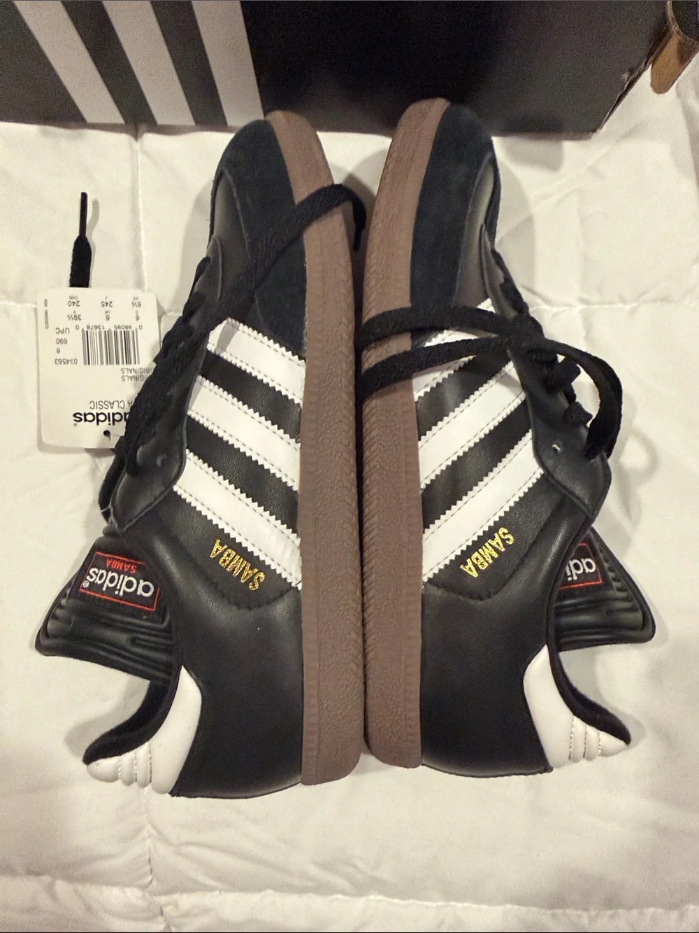 adidas Black and White Samba classics men